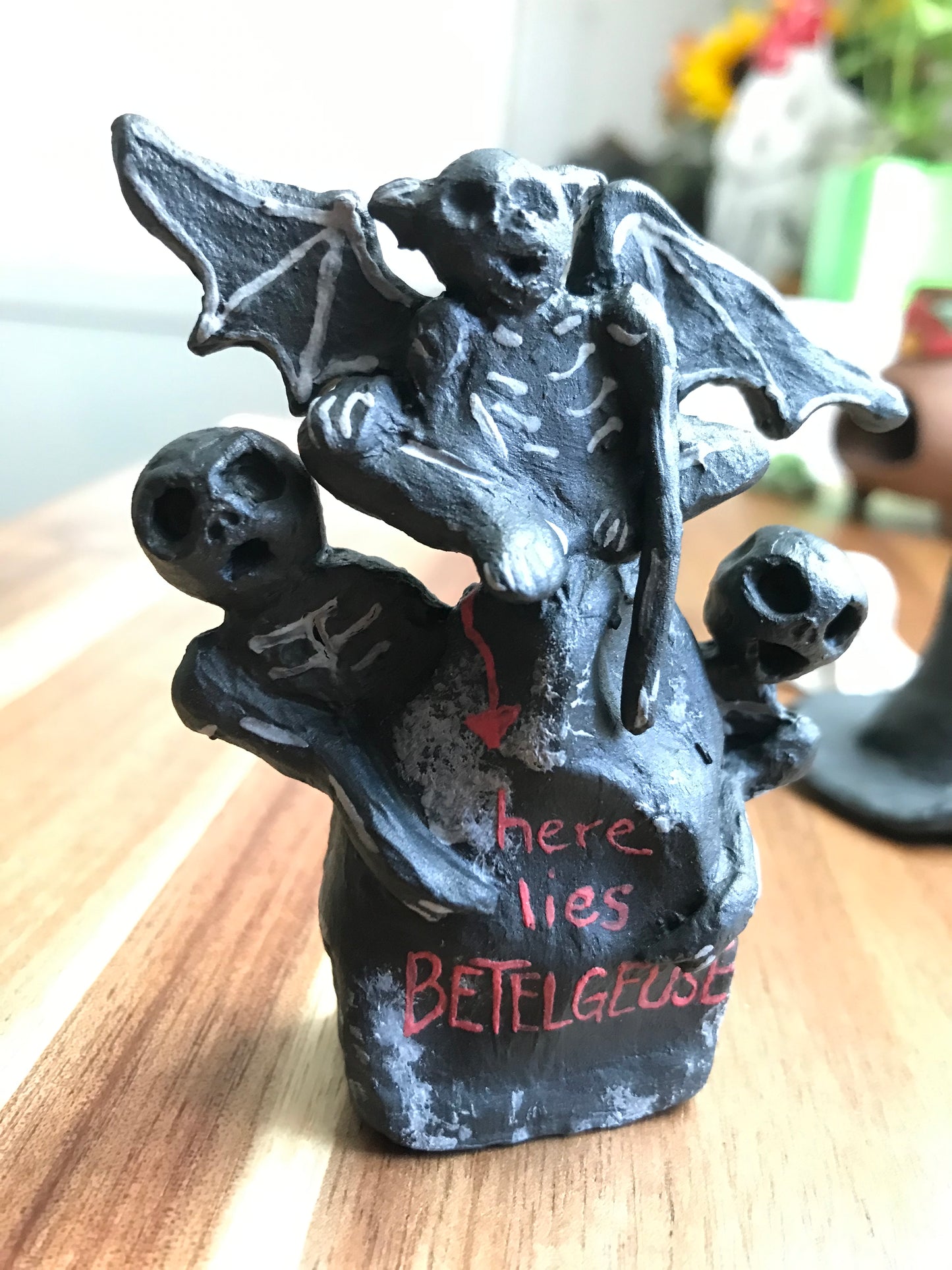 Beetlejuice sculpture