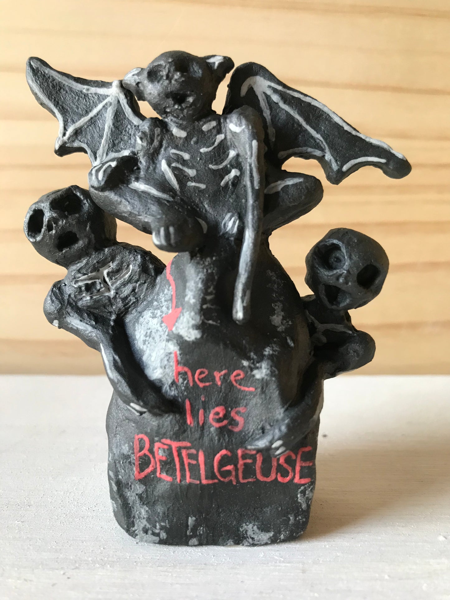 Beetlejuice sculpture